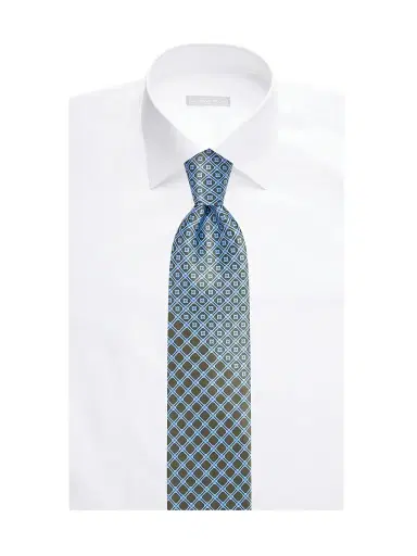 Stefano Ricci Men's Luxury Woven Silk Tie - Grey | Thumbnail 2 Stefano Ricci Men's Luxury Woven Silk Tie - Grey | Thumbnail 2
