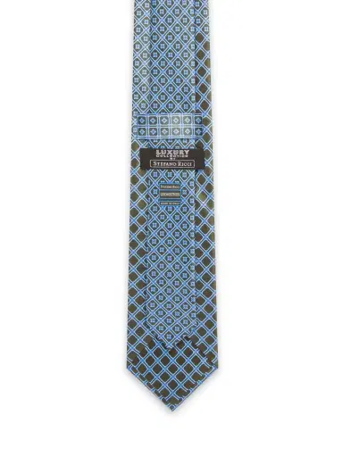 Stefano Ricci Men's Luxury Woven Silk Tie - Grey | Thumbnail 6 Stefano Ricci Men's Luxury Woven Silk Tie - Grey | Thumbnail 6