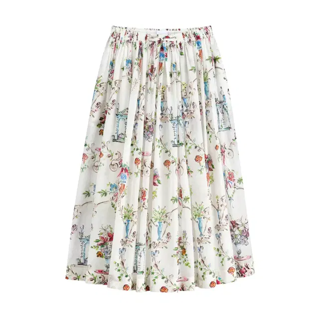 Dior Dioriviera Mid-Length Flared Skirt