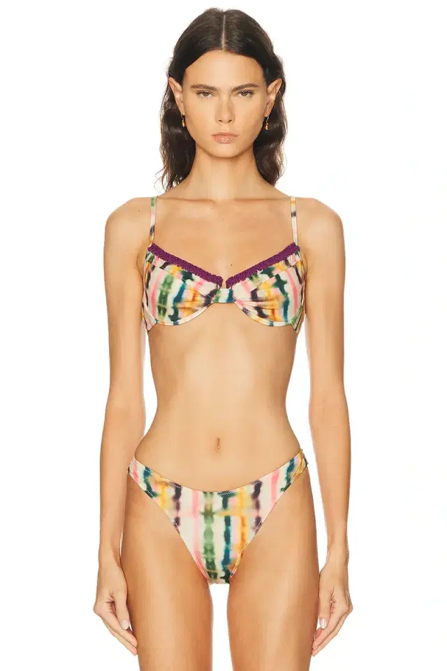 Heavy Manners Ruffled Up Underwire Bikini Top