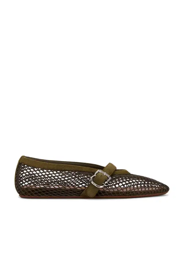 ALAÏA ALAΪA La Ballerine Fishnet Flat