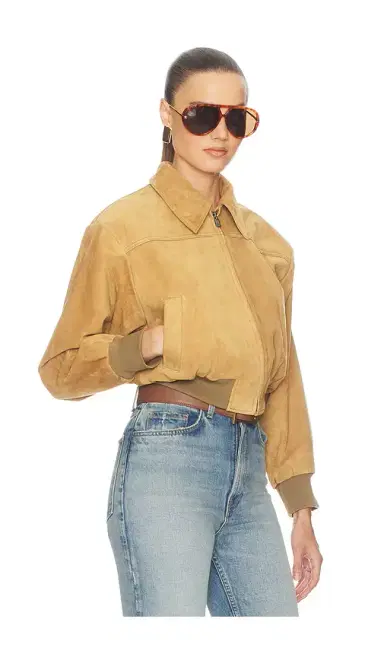 Helsa The Suede Zip Bomber | Thumbnail 6