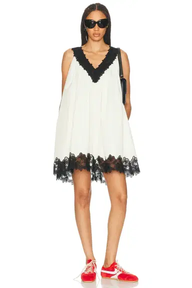 Helsa Mini Dress With Lace | Thumbnail 1 Helsa Mini Dress With Lace | Thumbnail 1
