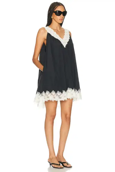 Helsa Mini Dress With Lace | Thumbnail 2