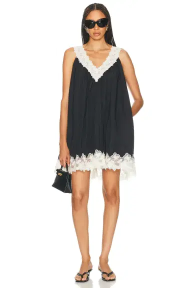 Helsa Mini Dress With Lace | Thumbnail 1