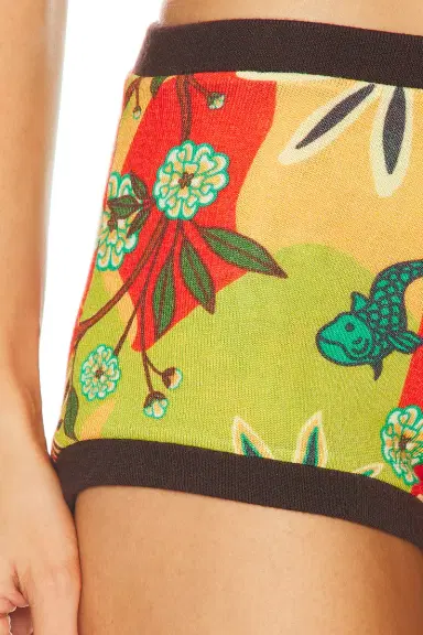 SIEDRÉS Afra Multicolor Floral Short | Thumbnail 6