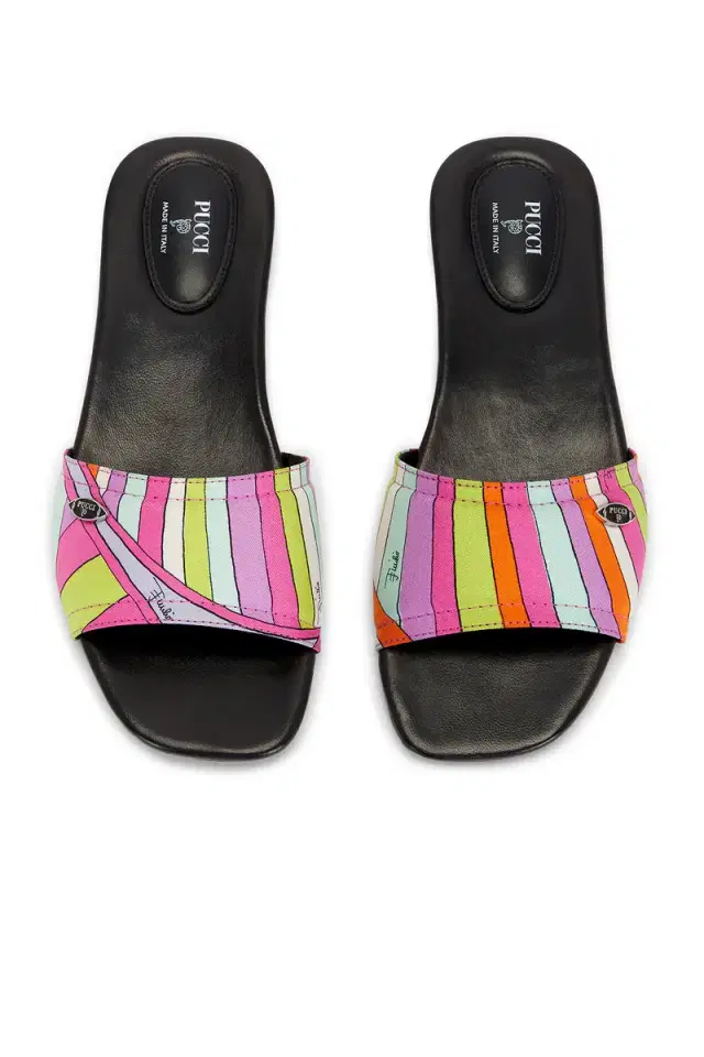 PUCCI Silk Twill Slide