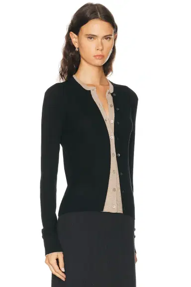 Acne Studios Kalet Silk Wool Cardigan | Thumbnail 2