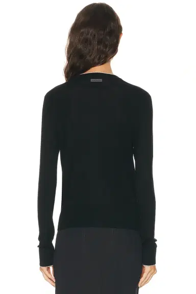 Acne Studios Kalet Silk Wool Cardigan | Thumbnail 3