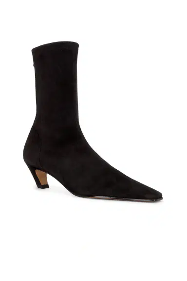 Khaite Arizona Suede Ankle 40 Boot | Thumbnail 2 Khaite Arizona Suede Ankle 40 Boot | Thumbnail 2