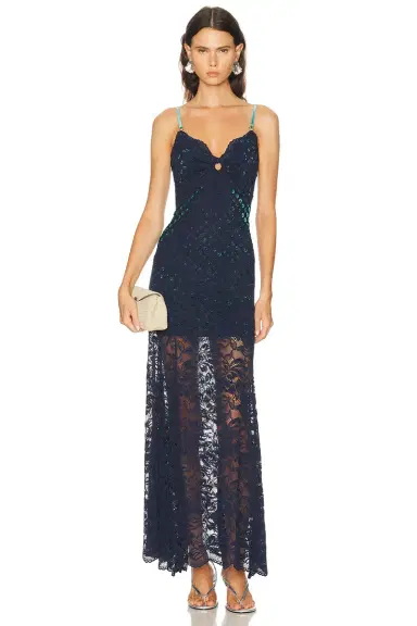 Rabanne Lace Maxi Dress | Thumbnail 1 Rabanne Lace Maxi Dress | Thumbnail 1