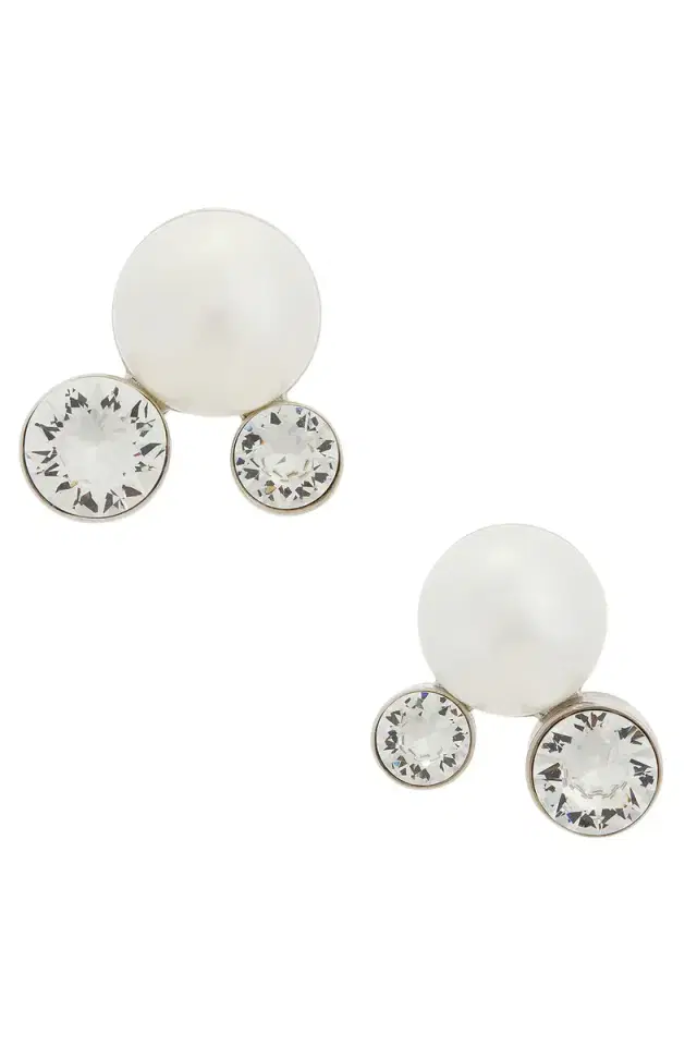 Dries Van Noten Handmade Shell Paste Small Earrings