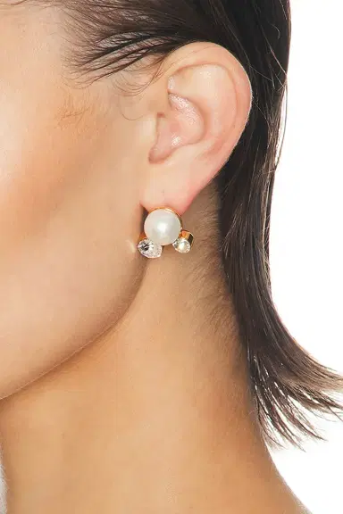 Dries Van Noten Handmade Shell Paste Small Earrings | Thumbnail 2 Dries Van Noten Handmade Shell Paste Small Earrings | Thumbnail 2