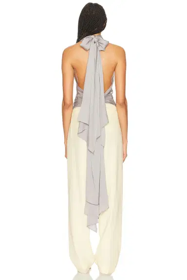 Helsa Natasha Silk Halter | Thumbnail 3 Helsa Natasha Silk Halter | Thumbnail 3