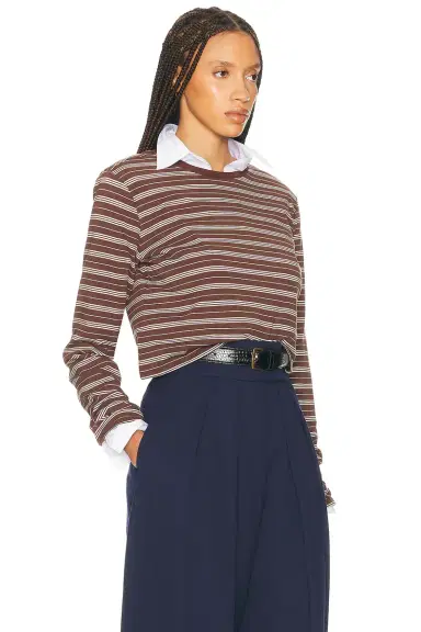 Helsa The Rib Long Sleeve Tee | Thumbnail 2