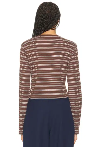 Helsa The Rib Long Sleeve Tee | Thumbnail 3