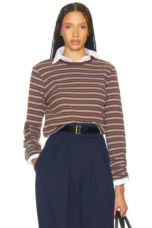 Helsa The Rib Long Sleeve Tee