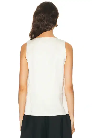 RÓHE Satin Scoop Neck Top | Thumbnail 3