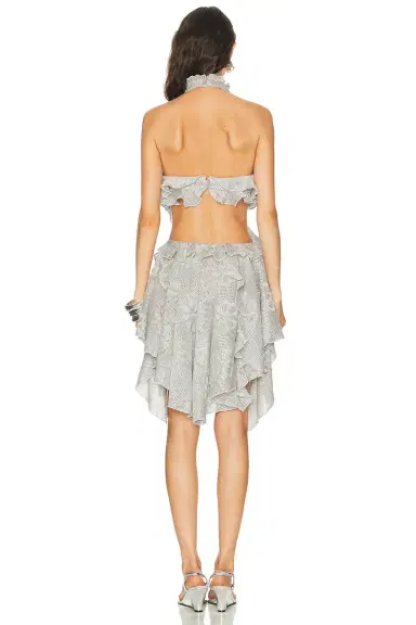 SIEDRÉS Bonnie Metallic Knit Halter Dress | Thumbnail 4 SIEDRÉS Bonnie Metallic Knit Halter Dress | Thumbnail 4