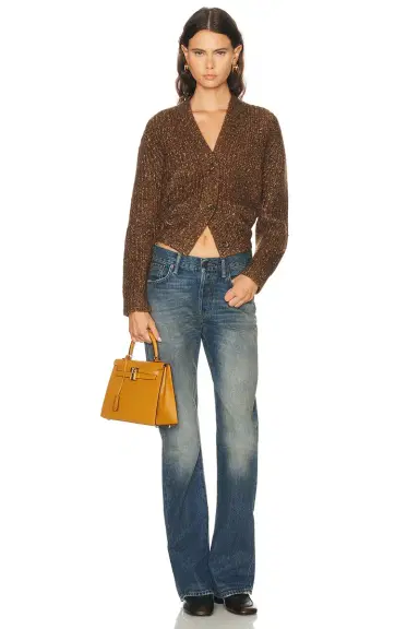 R13 Split Hem Ribbed Cardigan | Thumbnail 4 R13 Split Hem Ribbed Cardigan | Thumbnail 4