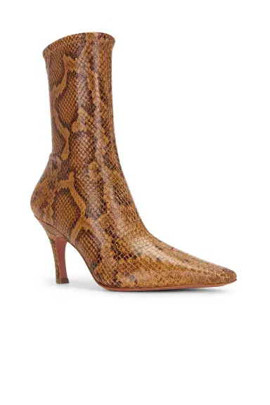 Amina Muaddi Jamie 80 Stretch Bootie | Thumbnail 2 Amina Muaddi Jamie 80 Stretch Bootie | Thumbnail 2