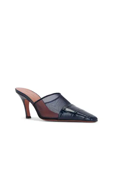 Amina Muaddi Jamie 80 Mesh Mule | Thumbnail 2 Amina Muaddi Jamie 80 Mesh Mule | Thumbnail 2