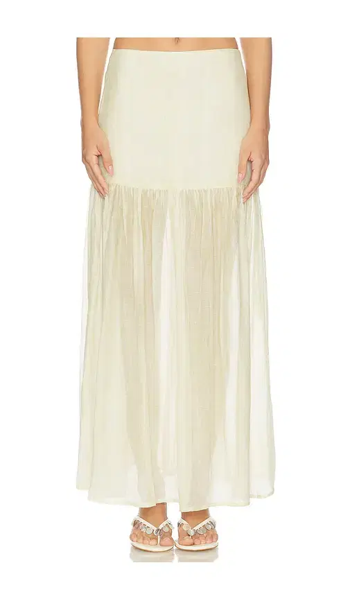 Saya Semi Sheer Maxi Skirt