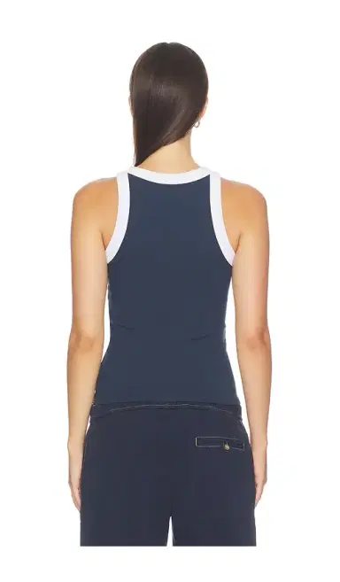 Hudson Jeans Ribbed Racer Tank Top | Thumbnail 3