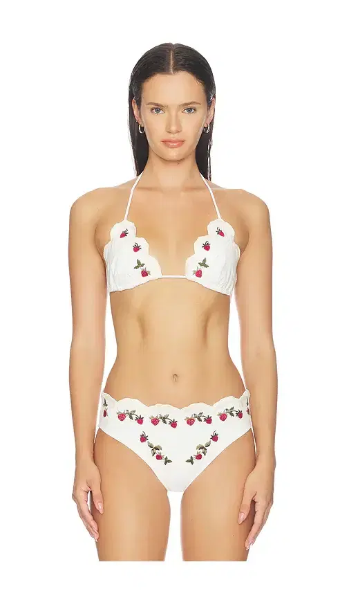 Sea Bindi Strawberry Scallop Bikini Top