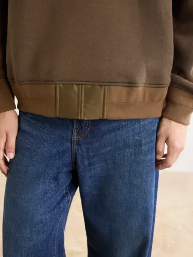Sacai Cotton-Blend Half-Zip Sweater - Men | Thumbnail 6 Sacai Cotton-Blend Half-Zip Sweater - Men | Thumbnail 6