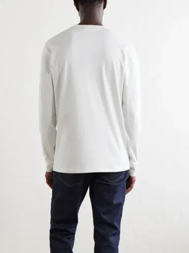 Ralph Lauren Purple Label Cotton-Jersey Henley T-Shirt - Men | Thumbnail 4