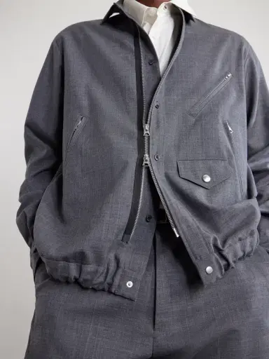 Sacai Woven Blouson Jacket - Men | Thumbnail 5