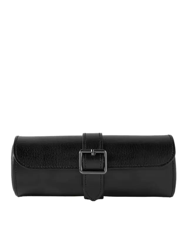 Wolf British Racing Pebble-Grain Leather Watch Roll - Men