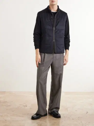 N.Peal Belgravia Cotton-Trimmed Cashmere Vest - Men | Thumbnail 2