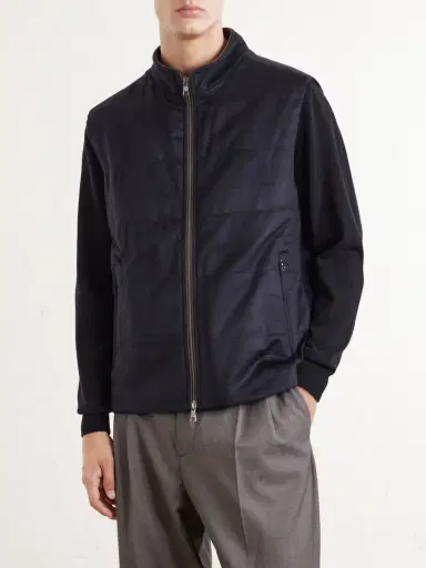 N.Peal Belgravia Cotton-Trimmed Cashmere Vest - Men | Thumbnail 3