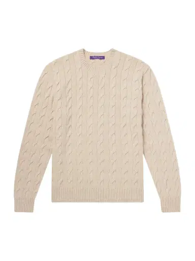 Ralph Lauren Purple Label Cashmere Cable-Knit Sweater - Men | Thumbnail 1