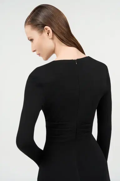 Roberto Cavalli Black Dress Mini With Plunging Neckline | Thumbnail 6 Roberto Cavalli Black Dress Mini With Plunging Neckline | Thumbnail 6