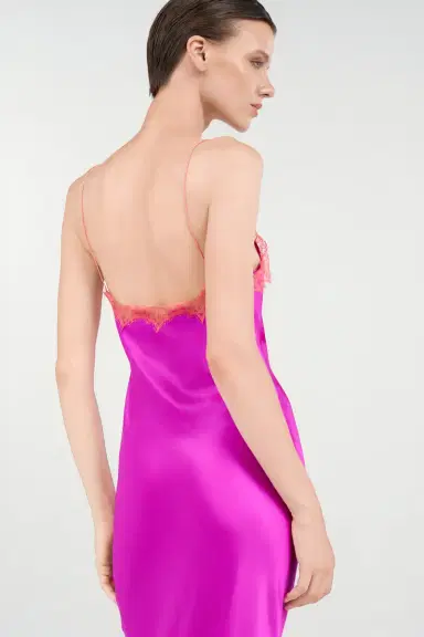 Roberto Cavalli Fuchsia Silk Maxi Slip Dress | Thumbnail 6 Roberto Cavalli Fuchsia Silk Maxi Slip Dress | Thumbnail 6