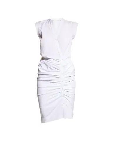 Veronica Beard Sleeveless Ruched Poplin Shirtdress | Thumbnail 1