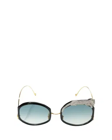 Anna-Karin Karlsson Rose Et Le Reve Leopard Round Acetate Sunglasses | Thumbnail 1