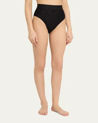 Dolce & Gabbana Logo Tulle High-Rise Briefs | Thumbnail 2 Dolce & Gabbana Logo Tulle High-Rise Briefs | Thumbnail 2