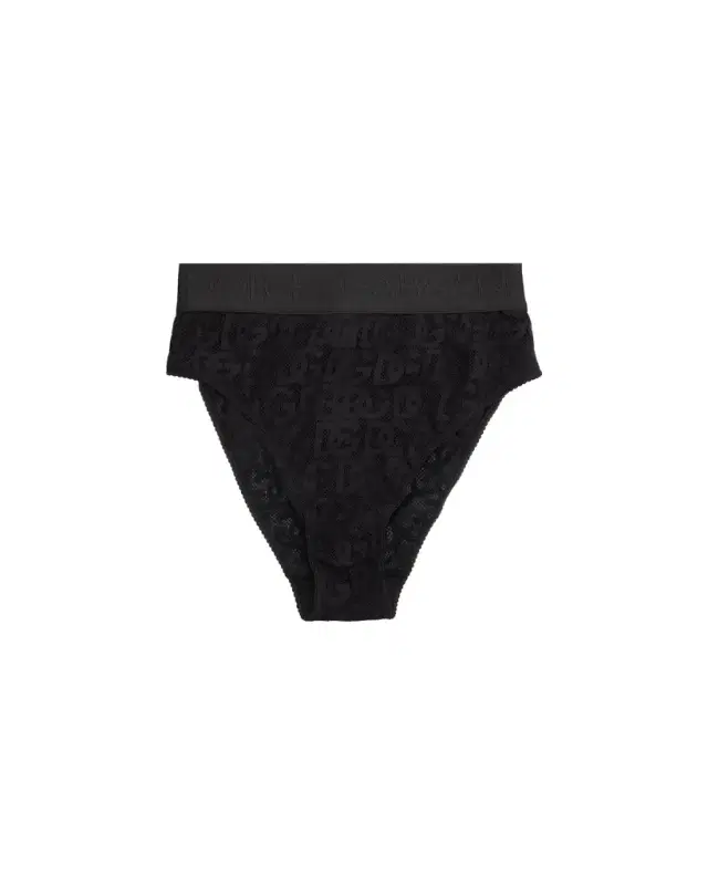 Dolce & Gabbana Logo Tulle High-Rise Briefs