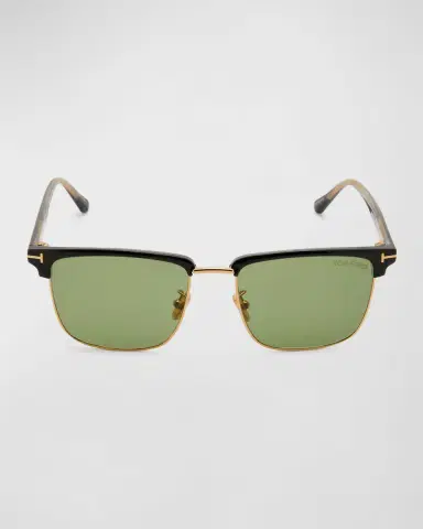 Tom Ford Men's FT0997-Hudson Half-Rim Square Sunglasses | Thumbnail 3 Tom Ford Men's FT0997-Hudson Half-Rim Square Sunglasses | Thumbnail 3