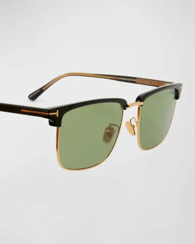 Tom Ford Men's FT0997-Hudson Half-Rim Square Sunglasses | Thumbnail 4 Tom Ford Men's FT0997-Hudson Half-Rim Square Sunglasses | Thumbnail 4