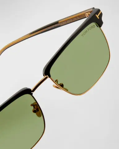 Tom Ford Men's FT0997-Hudson Half-Rim Square Sunglasses | Thumbnail 5 Tom Ford Men's FT0997-Hudson Half-Rim Square Sunglasses | Thumbnail 5