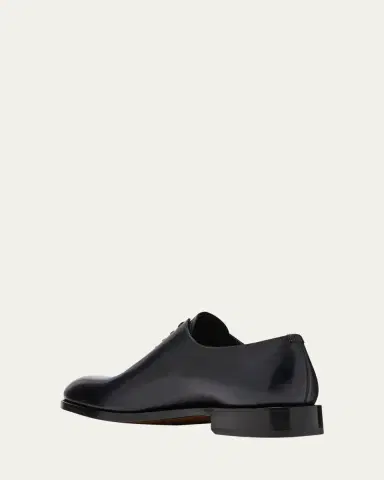Ferragamo Men's Angiolo Wholecut Leather Oxfords | Thumbnail 4