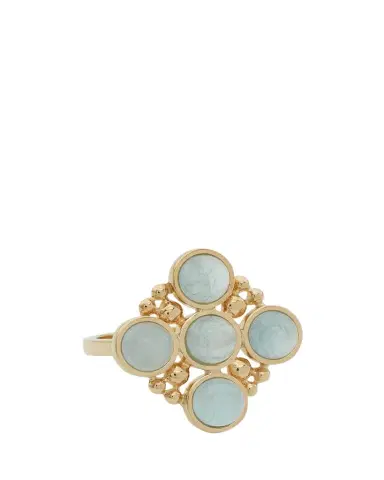 L. Klein 18k Gold Bubbles Aquamarine Ring | Thumbnail 1