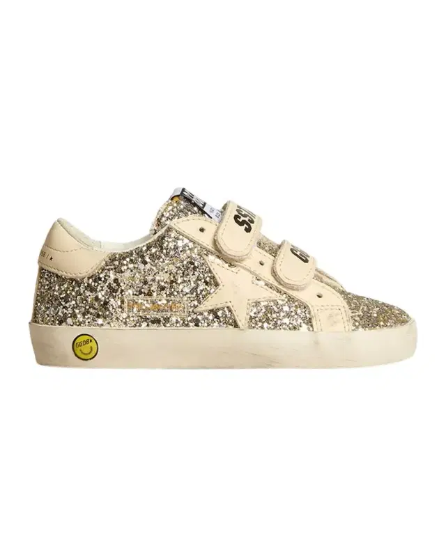 Girl's Old School Glitter Dual-Grip Sneakers, Toddler/Kids