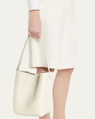 The Row N/S Park Tote Medium in Lux Grained Calfksin | Thumbnail 10