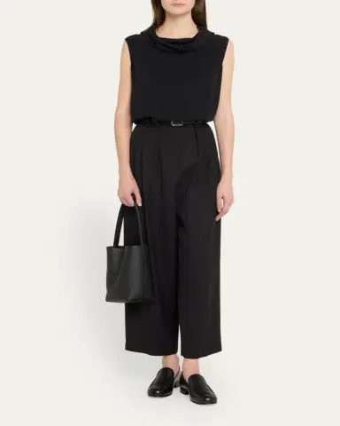 The Row N/S Park Tote Small in Lux Grained Calfksin | Thumbnail 5
